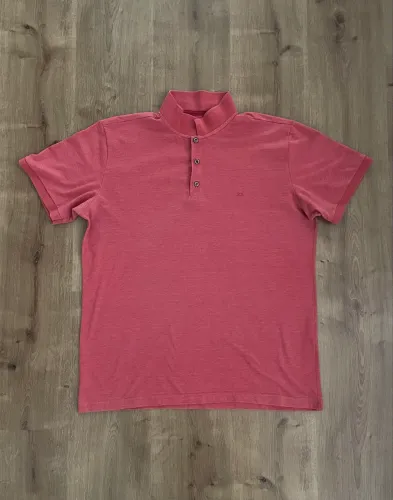 Camisa polo masc tam G vermelho pastel TNG