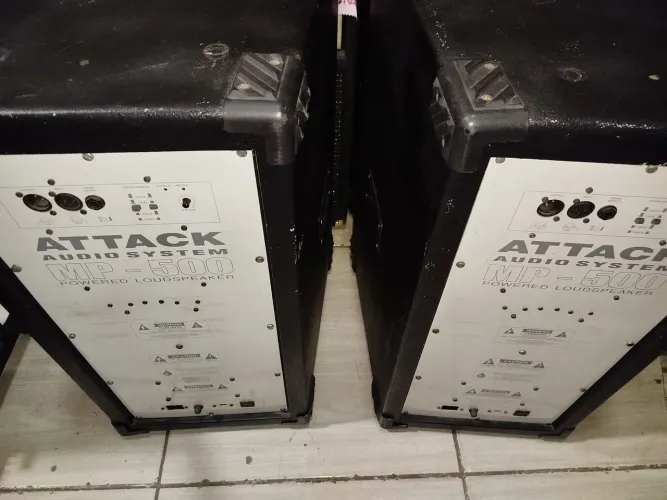 (PAR DE CAIXAS ATIVAS PROFISSIONAIS ATTACK MT-500)