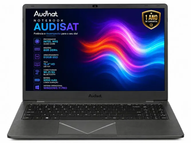 Notebook Audisat X99 Intel N95 8GB 512GB SSD 15,6