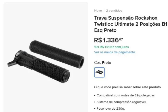 Trava Suspensão Rockshox 10x sem juros