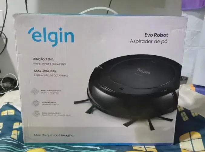 Robô Aspirador de Pó Elgin Evo Robot Modelo 42ASPR100000 Bivolt Para Conserto ou Peças