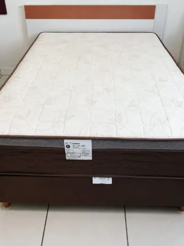 Cama+colchão box casal