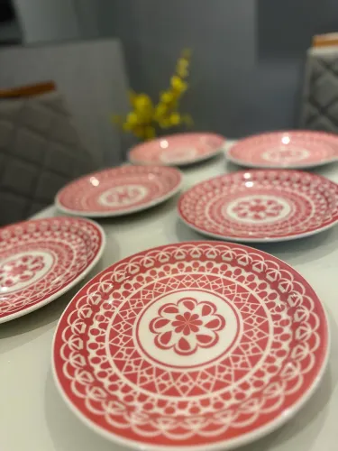 Jogo de Porcelana - Estilo Arabesco / 6 peças 