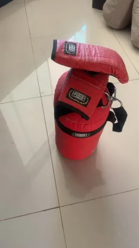 1 par de luvas mais o soco para treino infantil