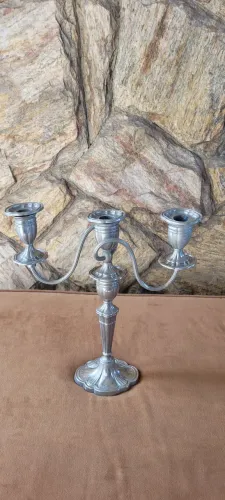 Candelabro antigo em Prata