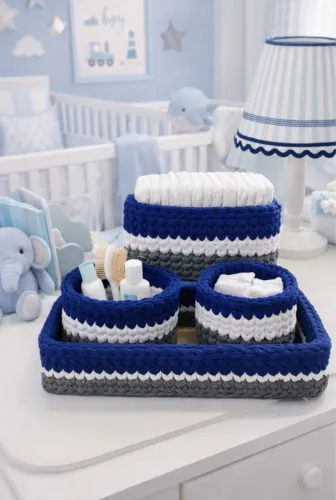 Kit organizador - crochê