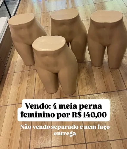 Manequim meia perna feminino 