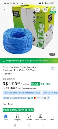 CABO DE REDE SOHO PLUS