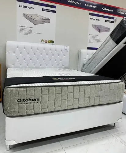 Cama de Casal de molas ensacadas da ortobom