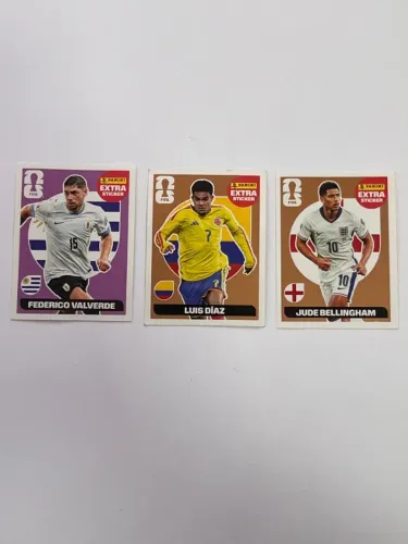 Kit 3 Figurinhas Extra Sticker Legend Copa 2026 Panini