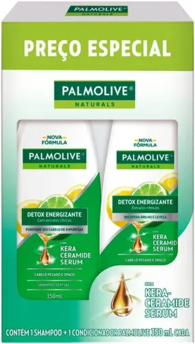 Kit Shampoo + Condicionador Palmolive Naturals Boom de Hidratação