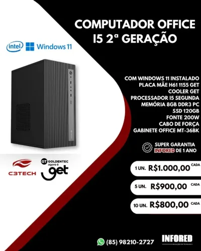 Computador Office i5 2° Geração