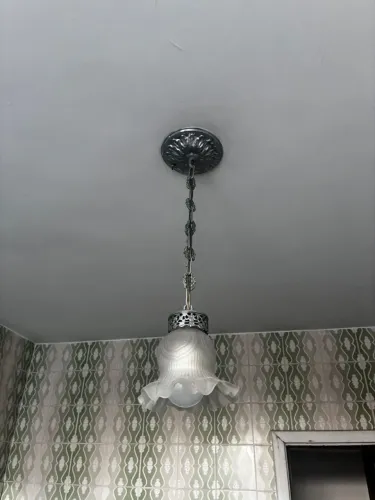 Lustre Pendente Antigo Vintage Tulipa