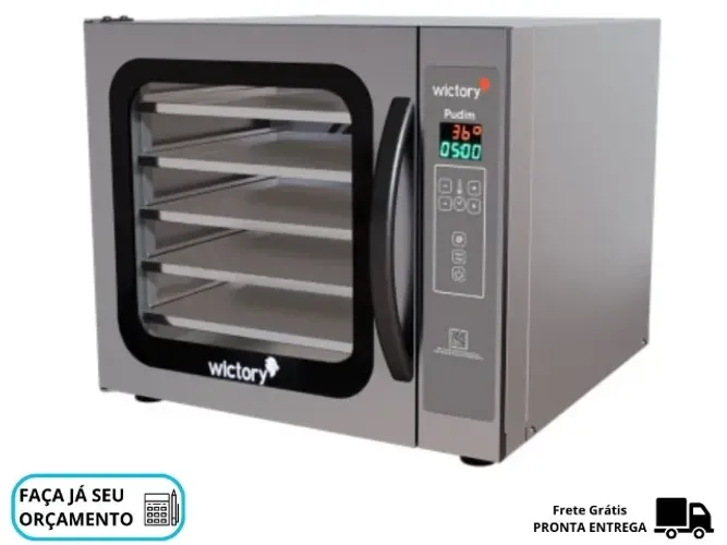 Forno de Pudim Elétrico Wictory 5 Assadeiras Novo