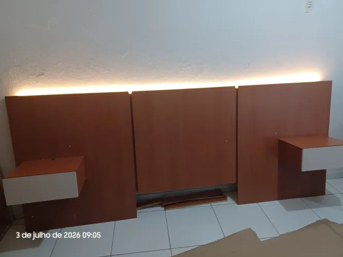 Cabeceira de cama Box com led