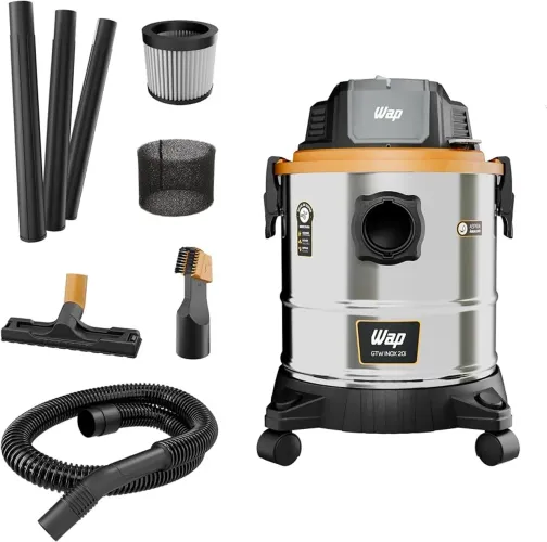 Aspirador de Pó e Água GTW INOX 20i, 20 Litros, com Soprador e 170mbar 1900W
