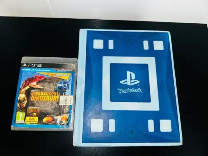 wonderbook físico + jogo original caminhando com dinosauros para PS3 Move