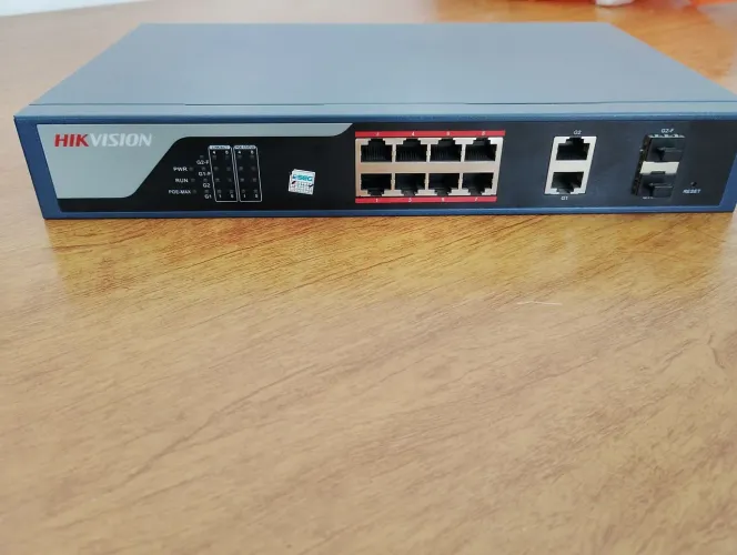 Switch Hikvision 8 portas poe
