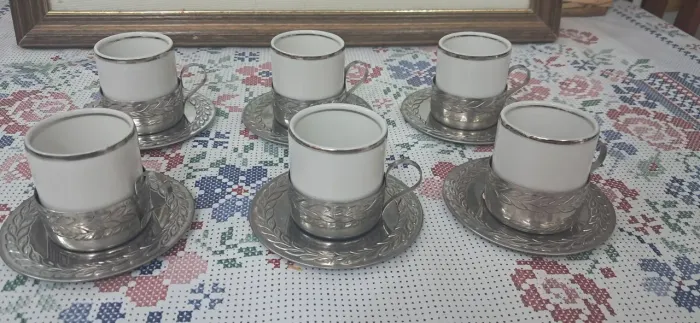 Conjuntos de xicaras de café porcelana VeraCruz