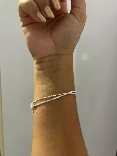 Kit pulseiras prata