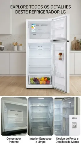 Super nova Geladeira LG inverter 375L