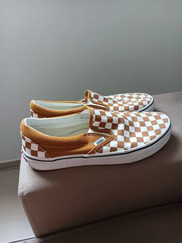 Tênis Vans Slip-on amarelo, n° 40