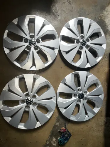 Jogo de Calotas VW T Cross Aro 16 Originais /  calota T-Cross Golf Nivus Polo Virtus Jetta