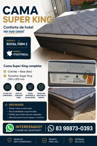 CAMA SUPER KING SEMI NOVA