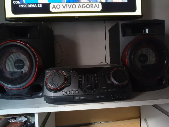 Micro system LG x-boom 2350 e Tv AOC Roko para trocar com celulares
