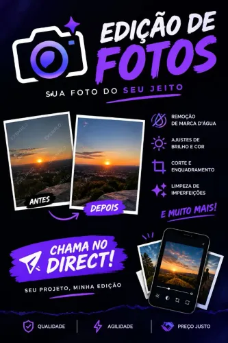 Edição de fotos e remoção de marca dágua 