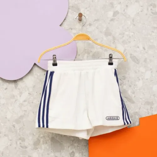 Shorts Adidas Original branco felpudo