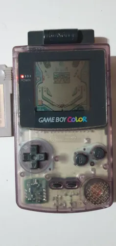 Game boy color roxo com 2 fitas pokemon pinball original LER ANÚNCIO