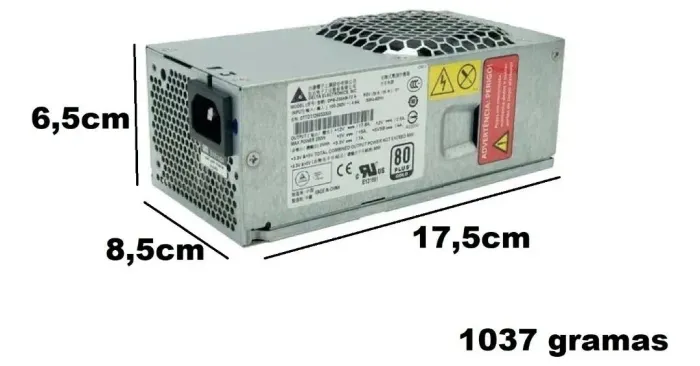Fonte de pc (Modelo: DPS-250AB-72 A)<br>Marca: Delta Eletronics<br>Modelo: DPS-250AB-72 A