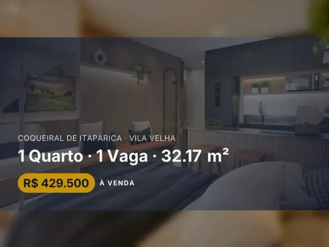 Pronto para morar: Studio moderno em Coqueiral de Itaparica, venha conhecer!