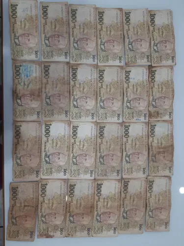 24 Notas de 1000 Cruzeiros