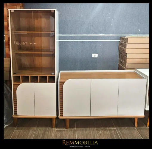 KIT CRISTALEIRA + BUFFET APARADOR - NOVO / ENTREGAMOS MONTADO 