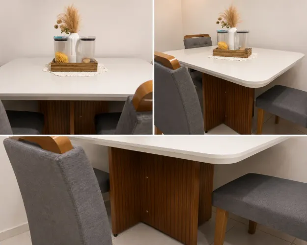 Mesa com 4 cadeiras 