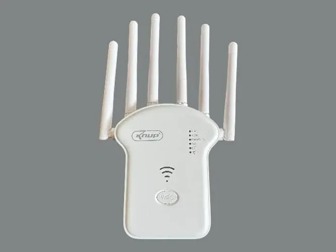 Repetidor e Expansor de Wi-Fi Knup com 6 Antenas - Acabe com Pontos Cegos