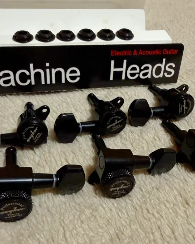 Tarraxas com trava Guyker 6 em linha para guitarra