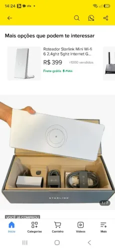 STARLINK MODEM V3/ V4 NOVO NA CAIXA