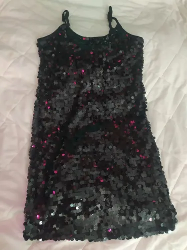 Vestido de festa brilhos curto tamanho M marca Mariza