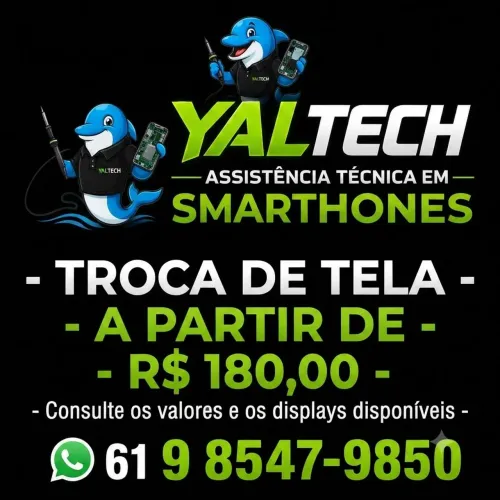 Troca de tela a partir de R$180,00