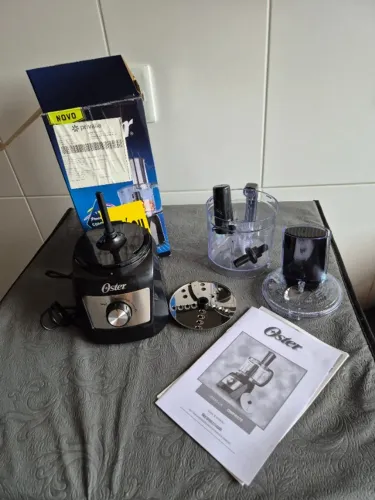 Processador Oster Compacto 3 em 1, 220V, Preto, 300W, OMPR670