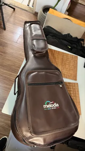 Bag Violao Classico Folk Chocolate Couro Sintético