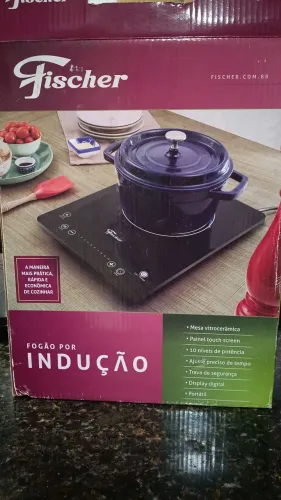 Fogão indução fischer painel touch screen