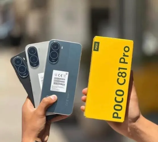 Poco C81 PRO 4G 128GB 4GB RAM R$899.00 PRETO DOURADO AZUL