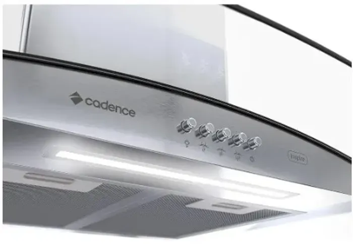 Coifa de Parede 90cm Cadence Inspire Vidro Curvo