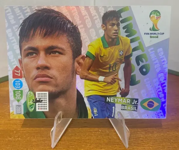 CARD NEYMAR LIMITED EDITION COPA 2014 ADRENALYN