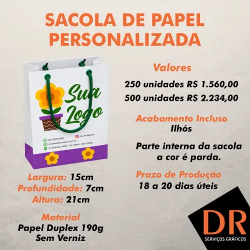 Sacola de Papel Personalizada