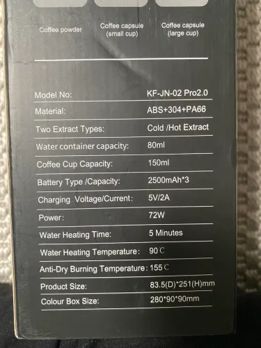 Máquina de café expresso portátil
